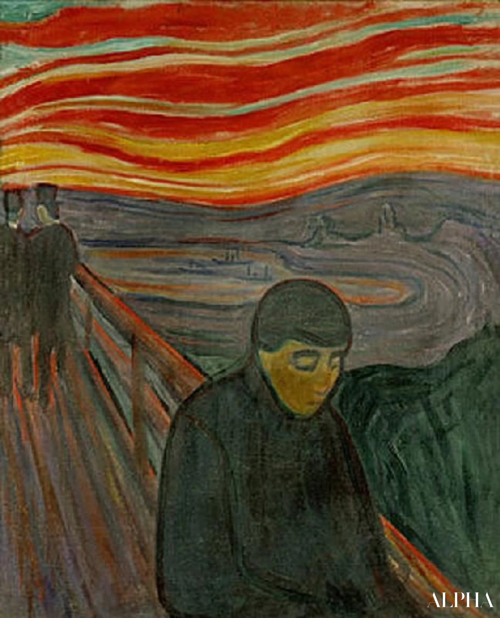 Désespoir de Edvard Munch - Reproductions de tableaux et peintures haut de gamme