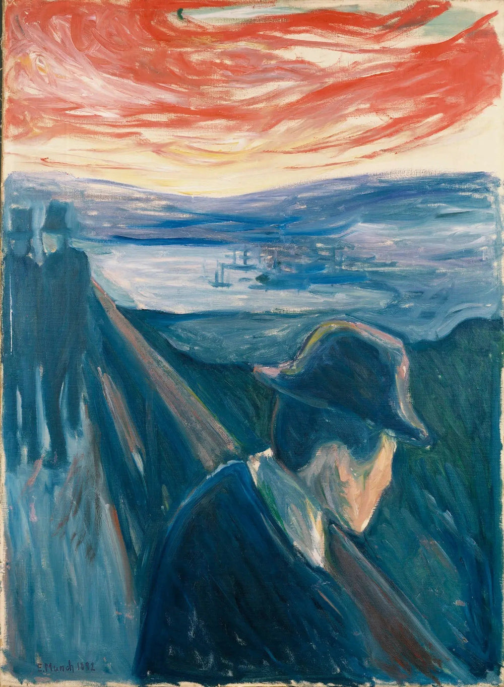 Désespoir - Edvard Munch image 1 reproduction artisanale de tableau