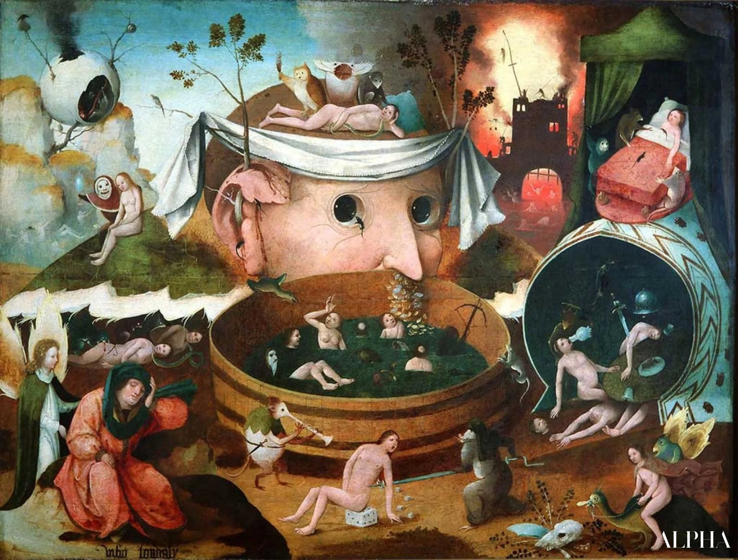 Detail of Tondal's Vision - Hieronymus Bosch - High-end reproductions of paintings and artworks
