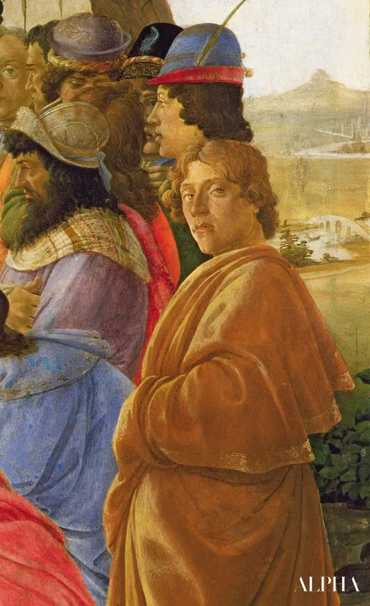 Détail de l'Adoration des Mages - Sandro Botticelli - Reproductions de tableaux et peintures haut de gamme