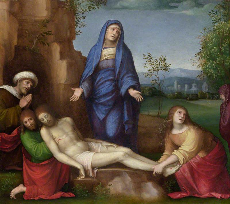 Mourning of the Dead Christ - Francesco Francia