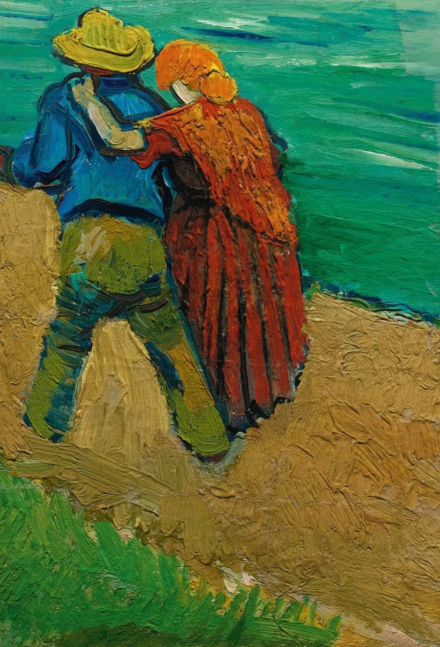 Eclogue in Provence - a couple of lovers - Vincent van Gogh