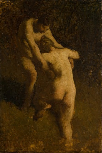 Two Bathers - Jean-François Millet