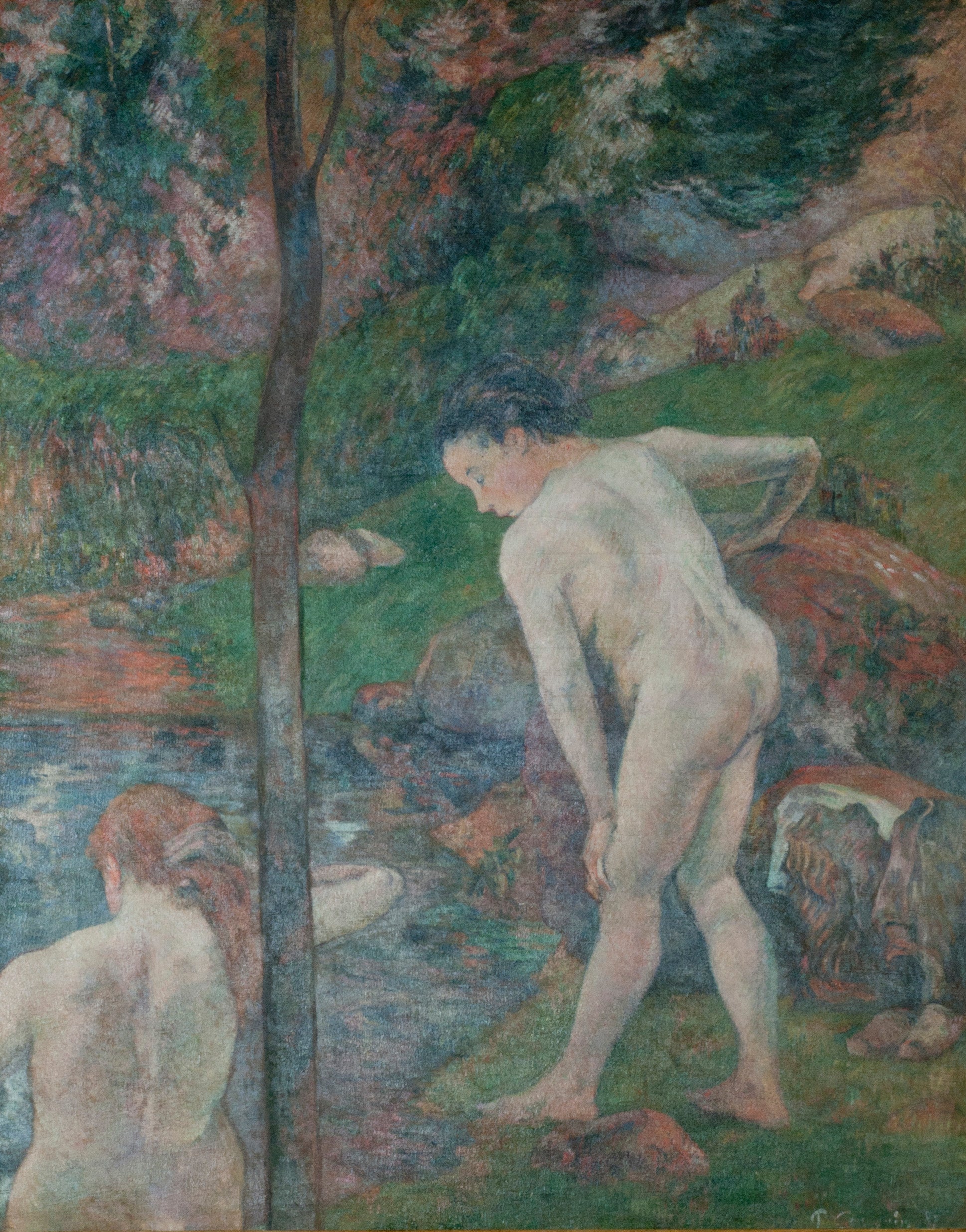 Reproduction du tableau « Deux baigneuses - Paul Gauguin » par Alpha Reproduction en peinture à l’huile