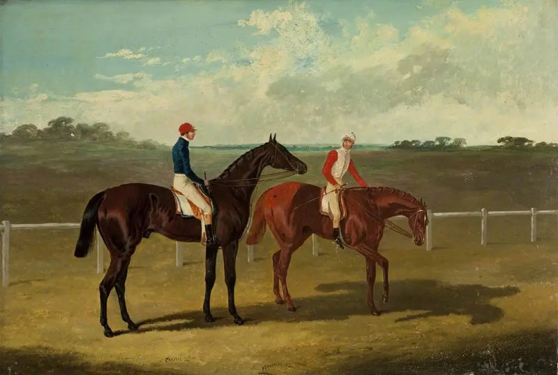 Two racehorses – « Charles XII » and « Euclide » – with their jockeys - John Frederick Herring, Sr.