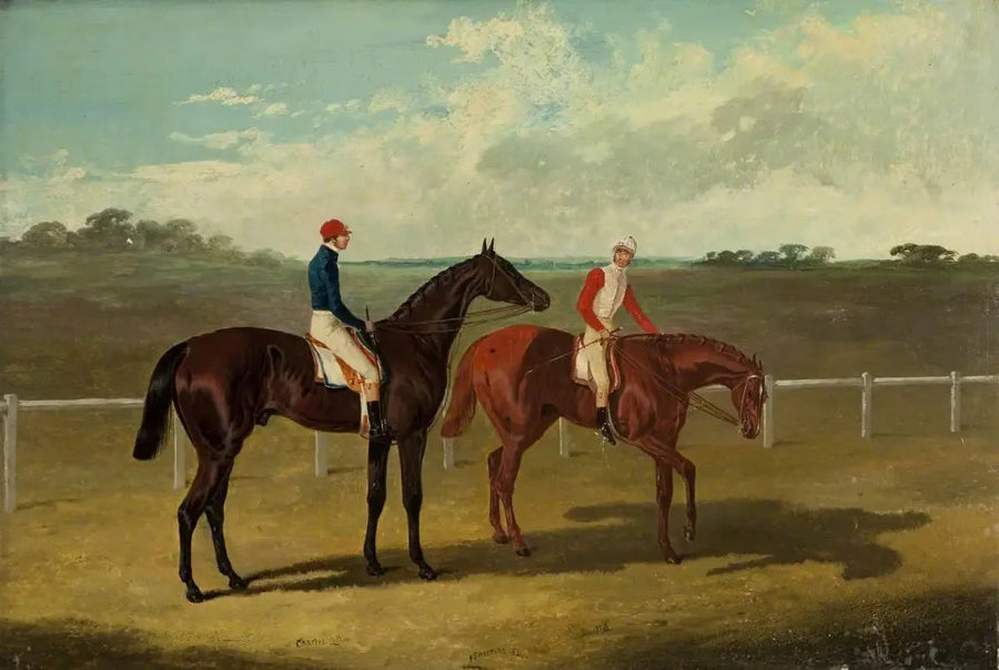 Two racehorses – « Charles XII » and « Euclide » – with their jockeys - John Frederick Herring, Sr.