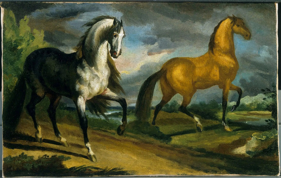 Two Horses - Théodore Géricault