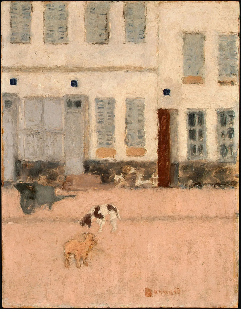 Two Dogs in a Deserted Street - Pierre Bonnard