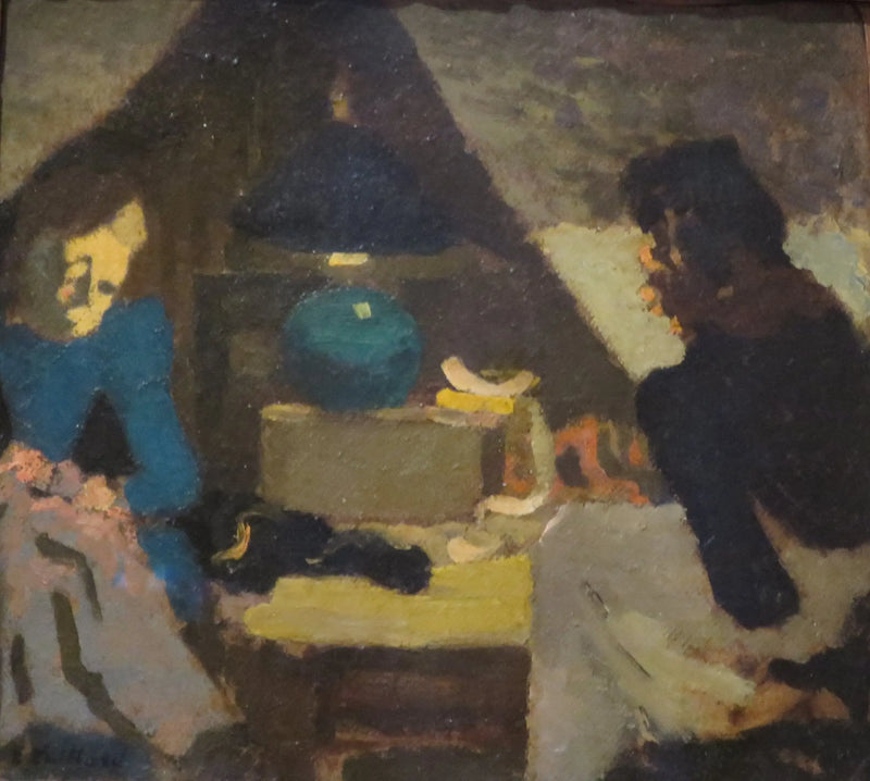 Two seamstresses under the lamp - Édouard Vuillard