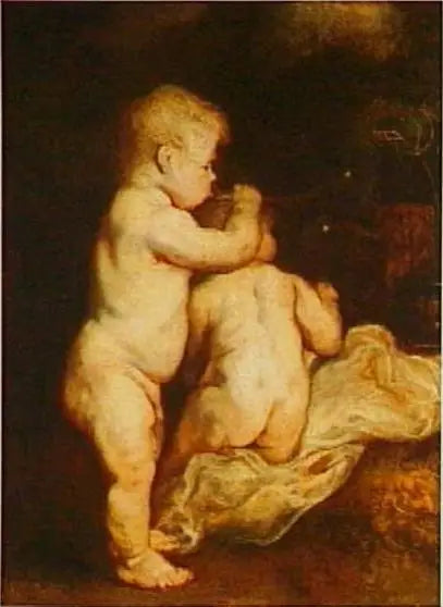 Two children blowing bubbles, circa 1617 - Antoine van Dyck