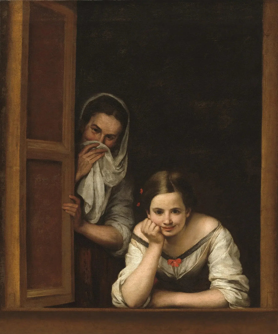 Two Women at the Window - Bartolomé Esteban Murillo