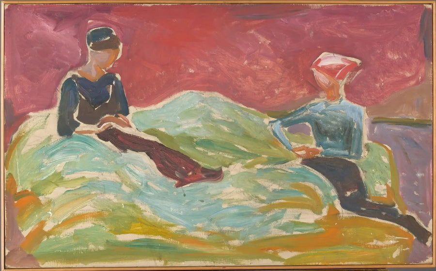 Two Women Sitting - Edvard Munch
