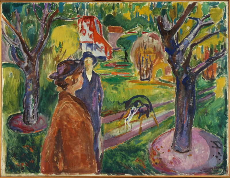 Two Women in the Garden - Edvard Munch