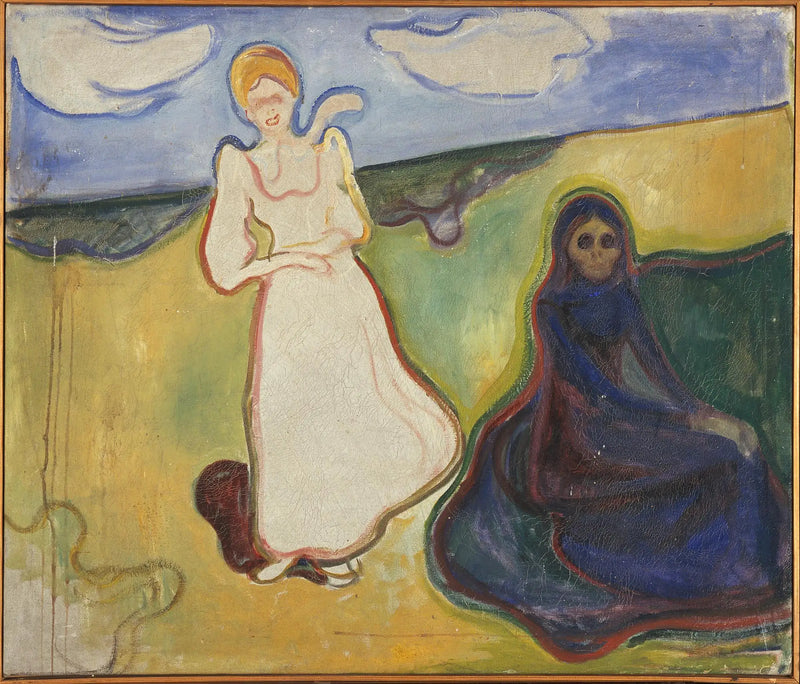 Two Women in a Landscape - Edvard Munch