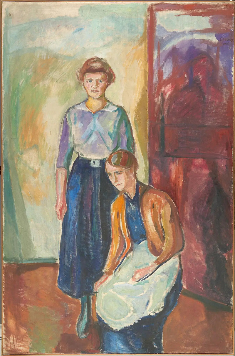 Two Chambermaids - Edvard Munch