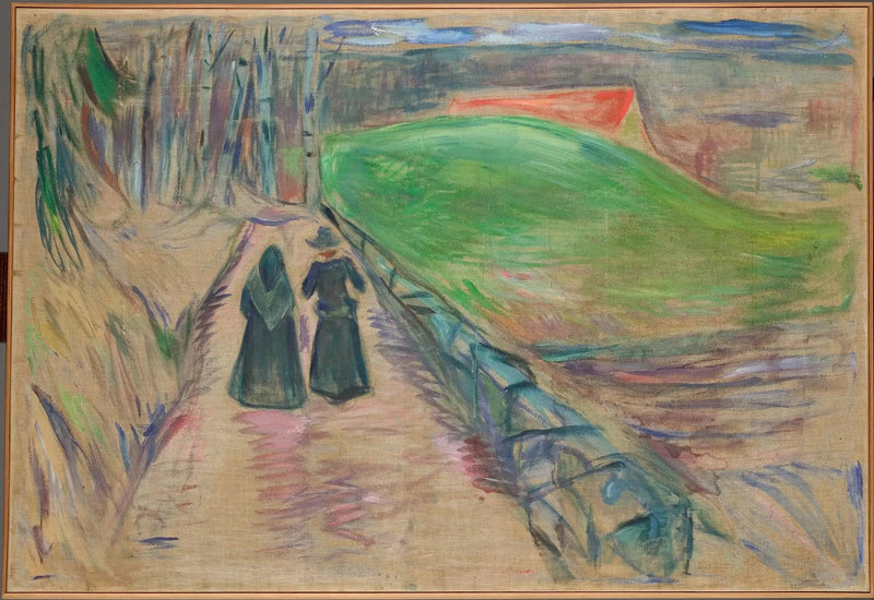 Two Women on the Road - Edvard Munch
