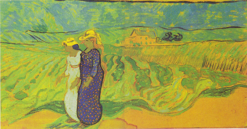 Two Women in the Fields - Vincent van Gogh