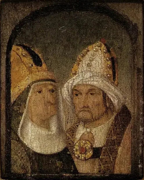 Two Mitred Figures - Hieronymus Bosch
