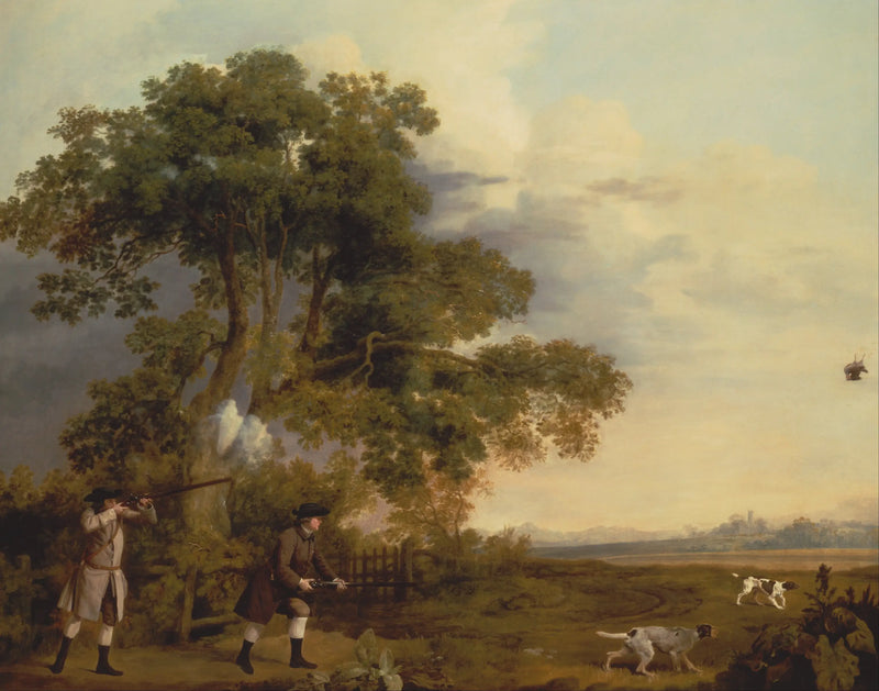 Two gentlemen en train de tirer - George Stubbs