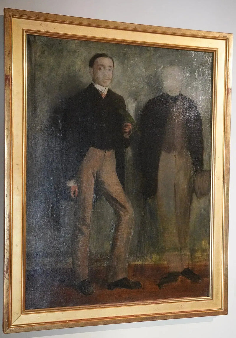 Two Men on Foot - Edgar Degas