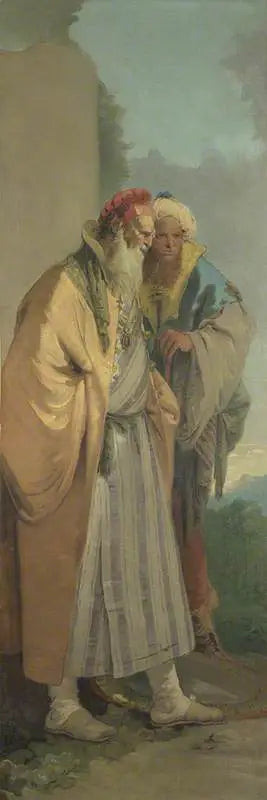 Two Men in Oriental Costume - Giovanni Battista Tiepolo
