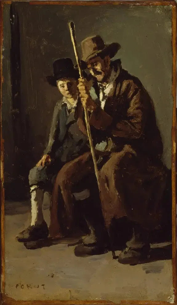 Two Italians - Jean-Baptiste Camille Corot