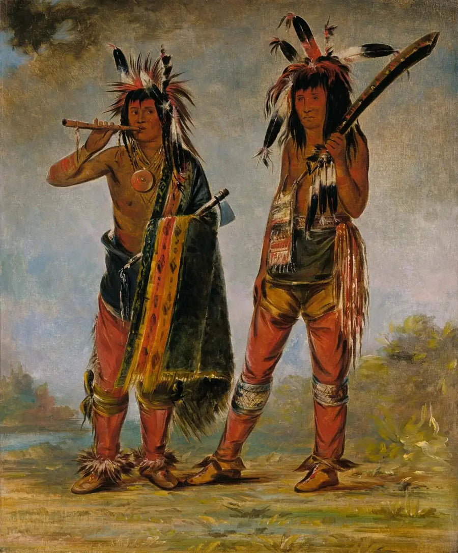 Two Young Men - George Catlin