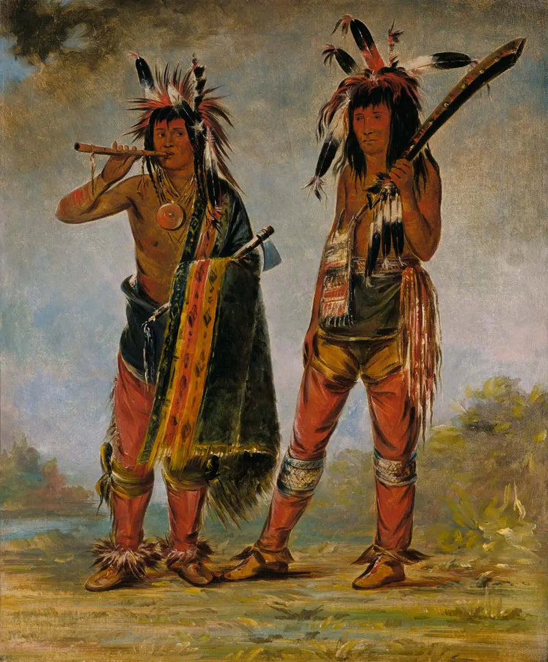 Two Young Men - George Catlin