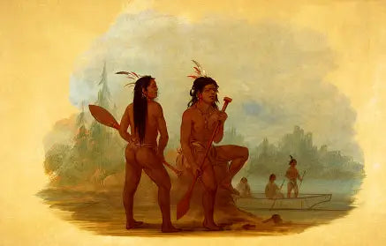 Two Young Men Hyda - George Catlin