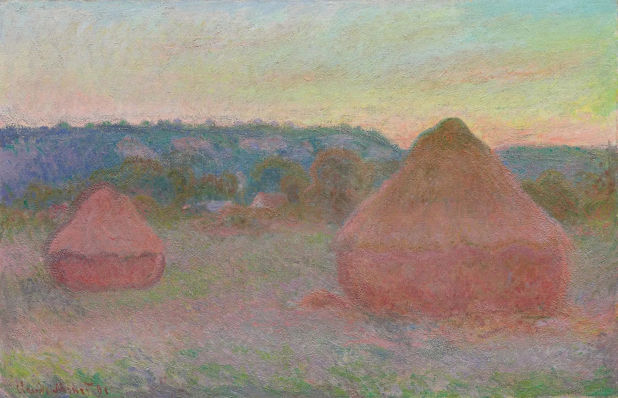 Two Millstones, Dusk, Autumn - Claude Monet