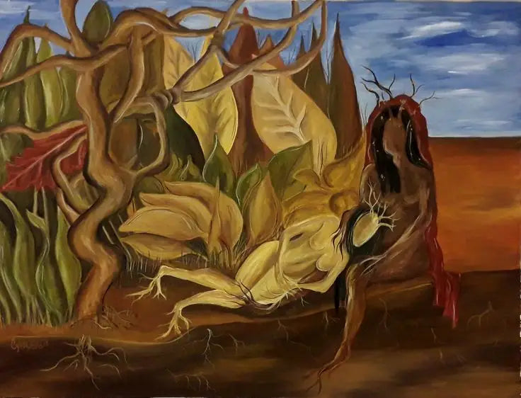 Two Nudes in a Forest - Frida Kahlo