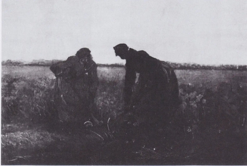 Two Peasant Women Digging - Vincent van Gogh