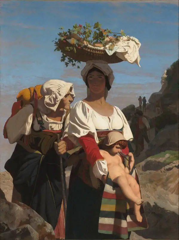 Two Italian Peasants and a Child - Jean-Léon Gérôme