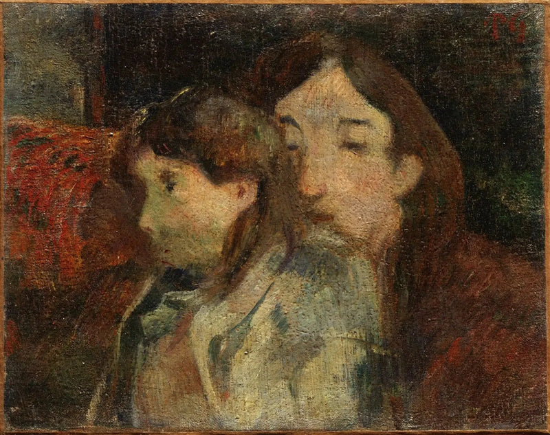 Two Characters on a Sofa, or Artist's Vision - Paul Gauguin