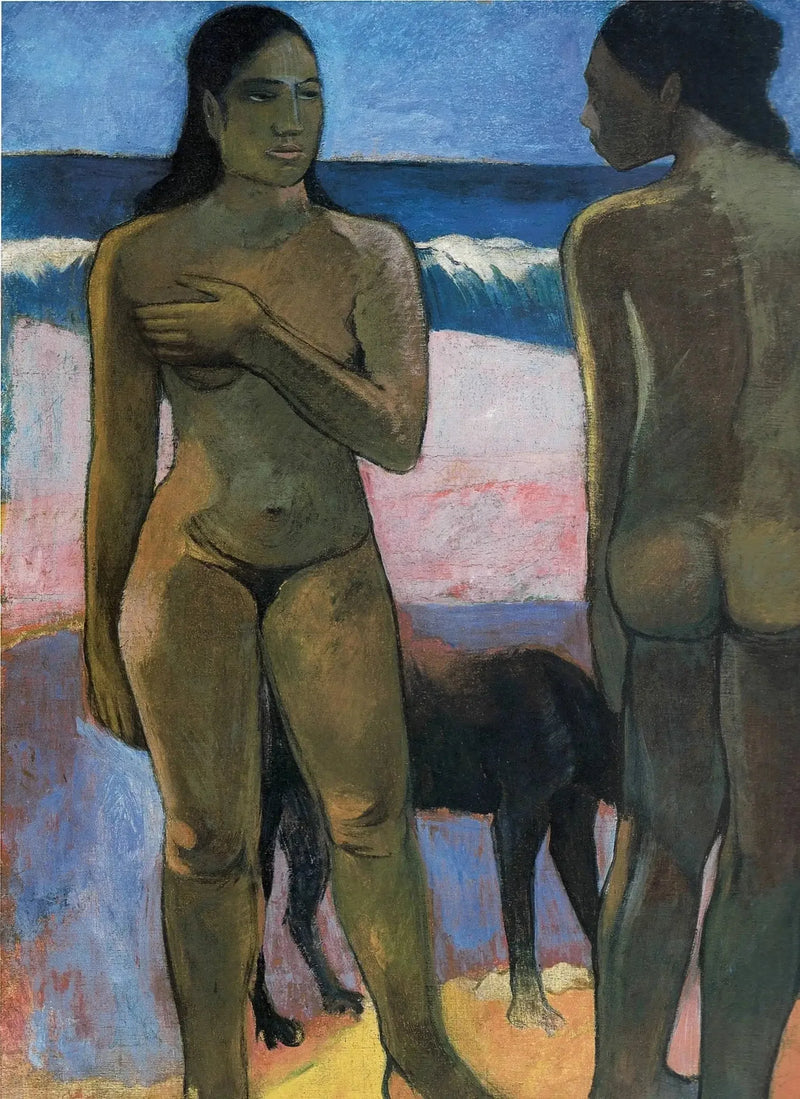 Two Tahitian Women on the Beach - Paul Gauguin