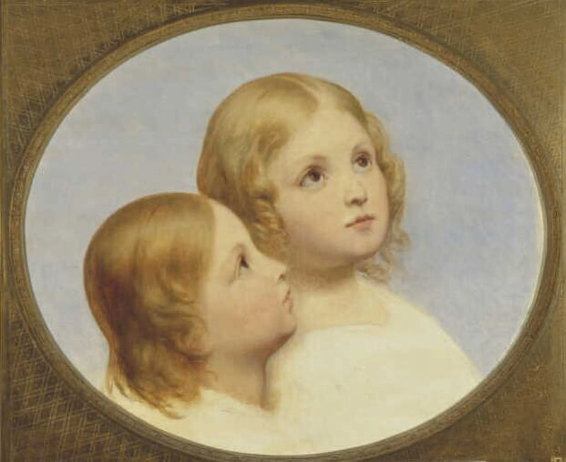 Two Children's Heads - Ary Scheffer