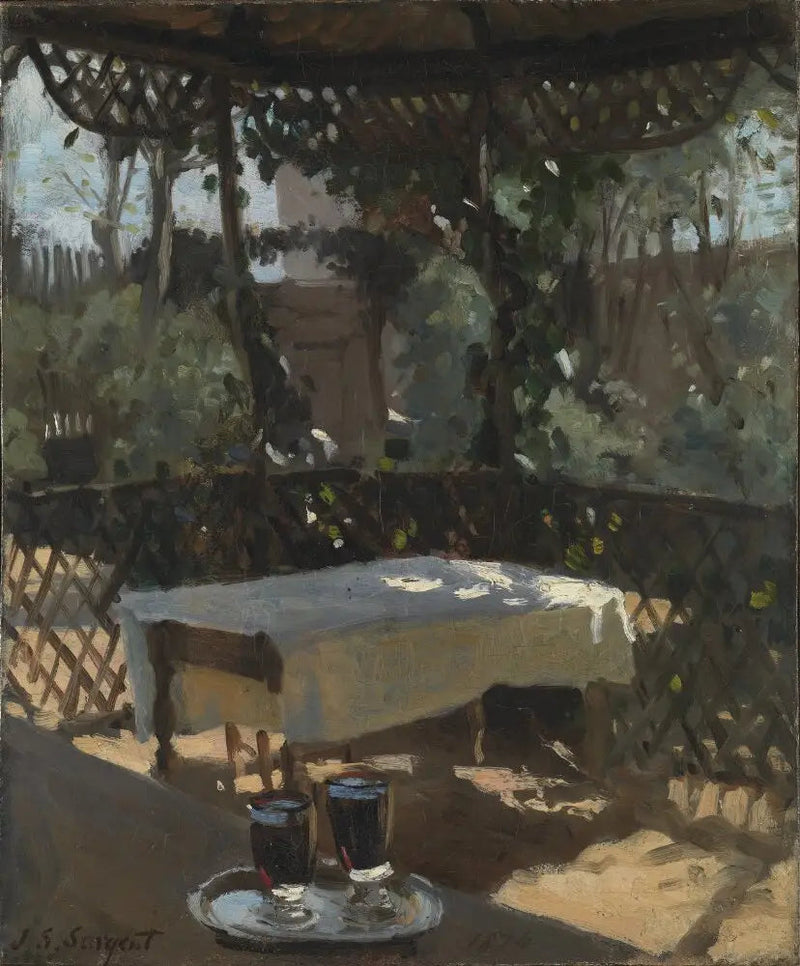 Two wine glasses - John Singer Sargent