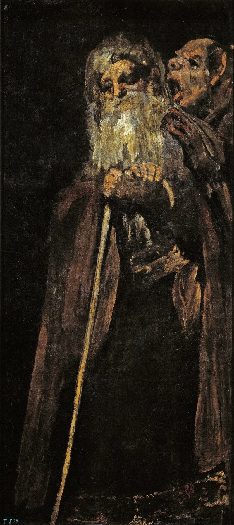 Two Old Men - Francisco de Goya
