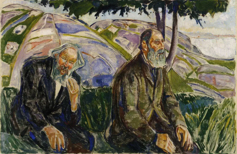 Two Old Men - Edvard Munch