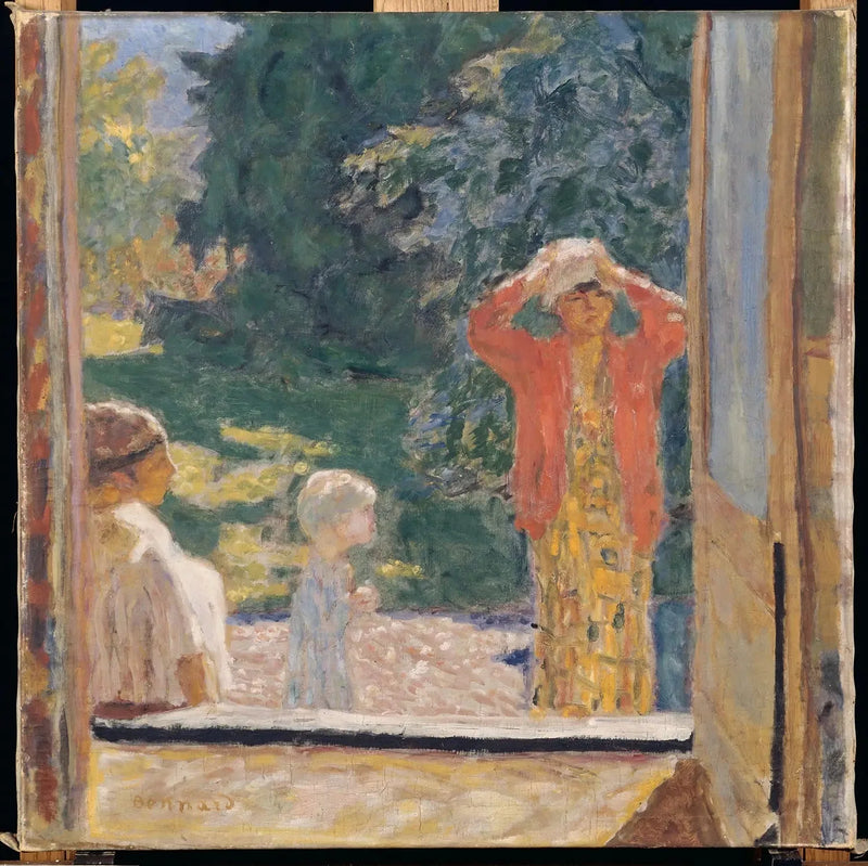 In Front of the Window at Grand-Lemps - Pierre Bonnard