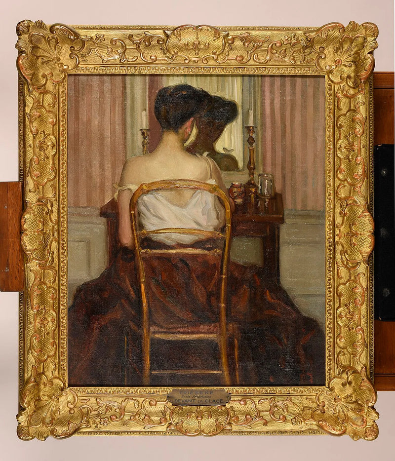 In front of the mirror - Frederick Carl Frieseke