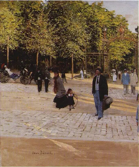 In front of Parc Monceau - Jean Béraud