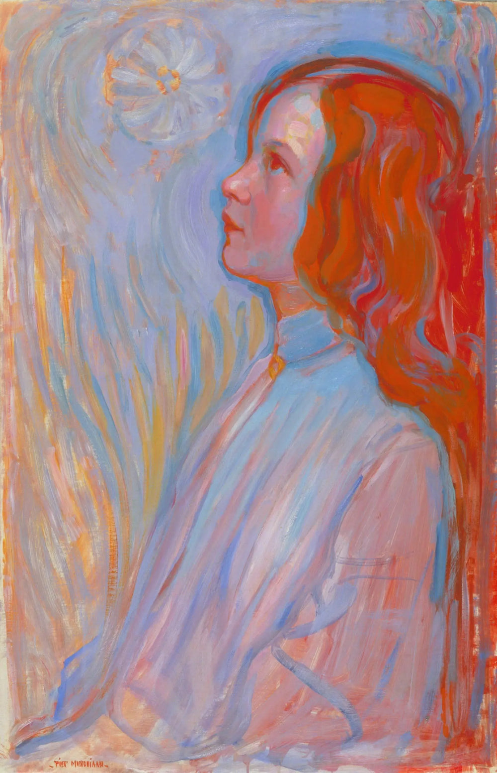 Reproduction du tableau « Dévotion - Piet Mondrian » par Alpha Reproduction en peinture à l’huile