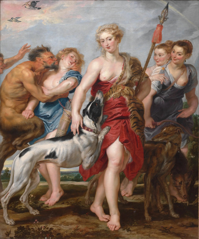 Diana with Nymphs, Starting on a Hunt - Peter Paul Rubens