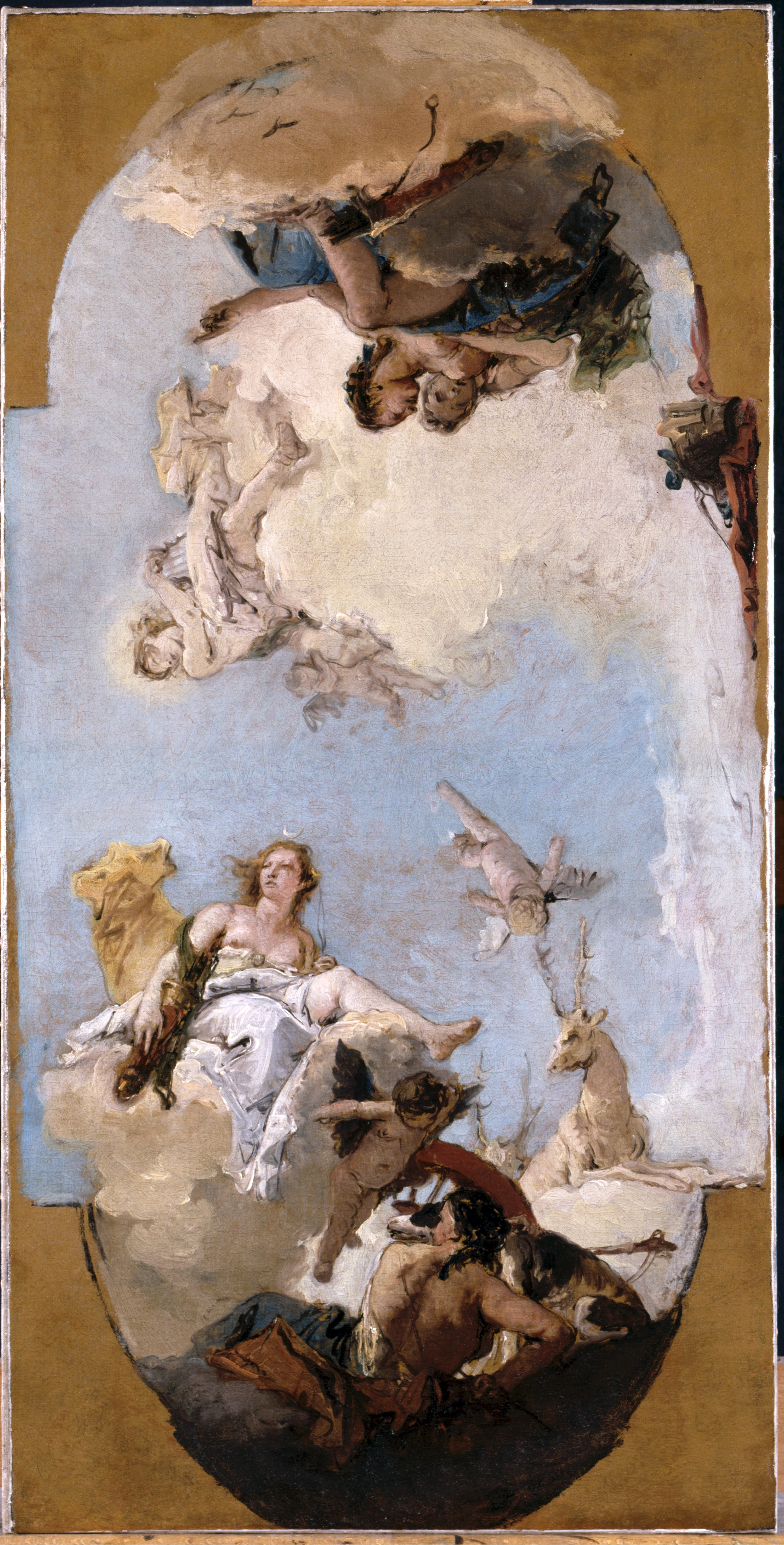 Diane, Apollo et Nymphe - Giovanni Battista Tiepolo