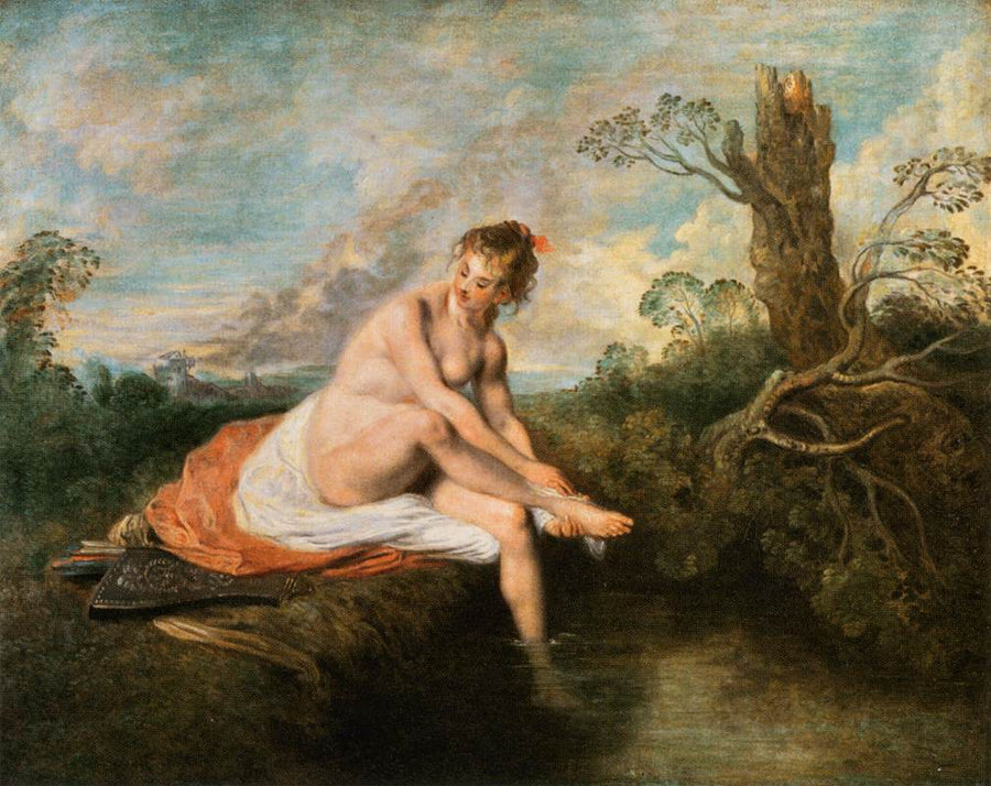 Diane at the Bath - Antoine Watteau