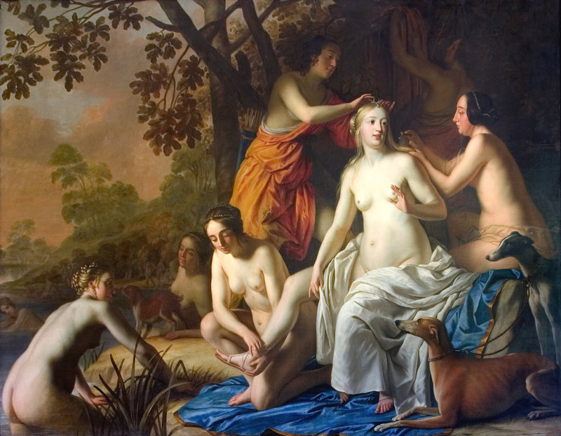 Diane avec ses nymphes - Gerrit van Honthorst