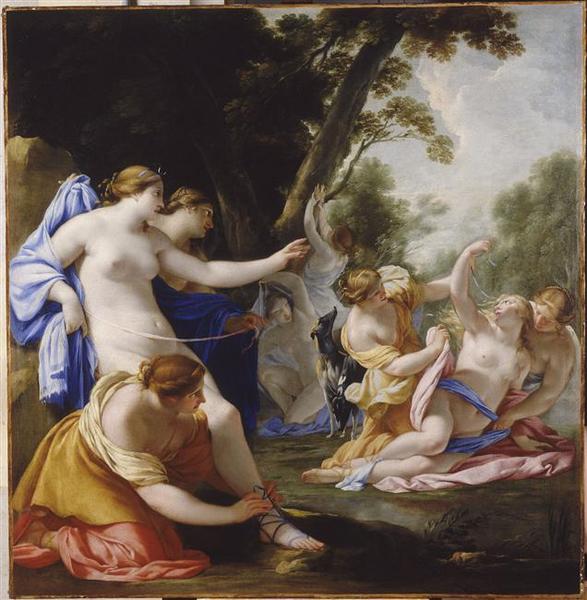 Diane Discovering Callisto's Pregnancy - Eustache Le Sueur