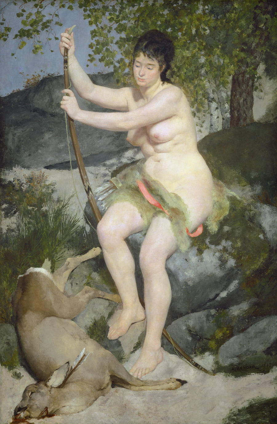 Diana the Huntress - Pierre-Auguste Renoir