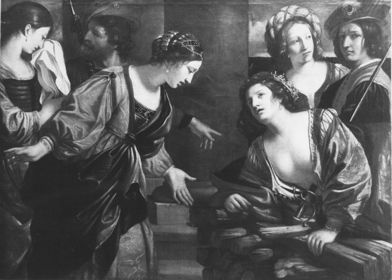 Didon at the pyre - Guercino